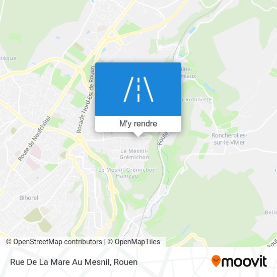 Rue De La Mare Au Mesnil plan