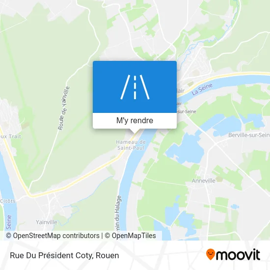 Rue Du Président Coty plan