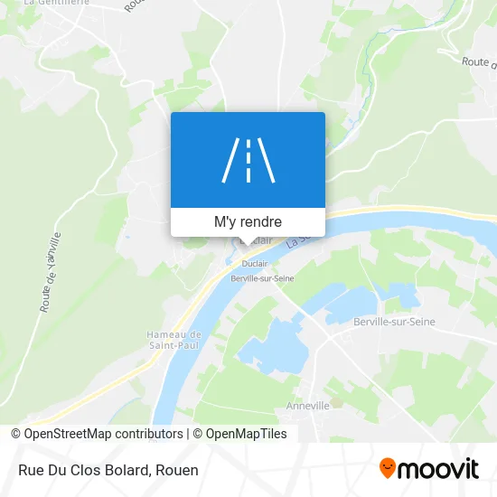 Rue Du Clos Bolard plan