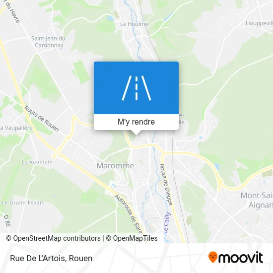 Rue De L'Artois plan