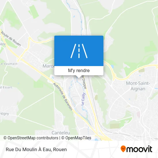 Rue Du Moulin À Eau plan