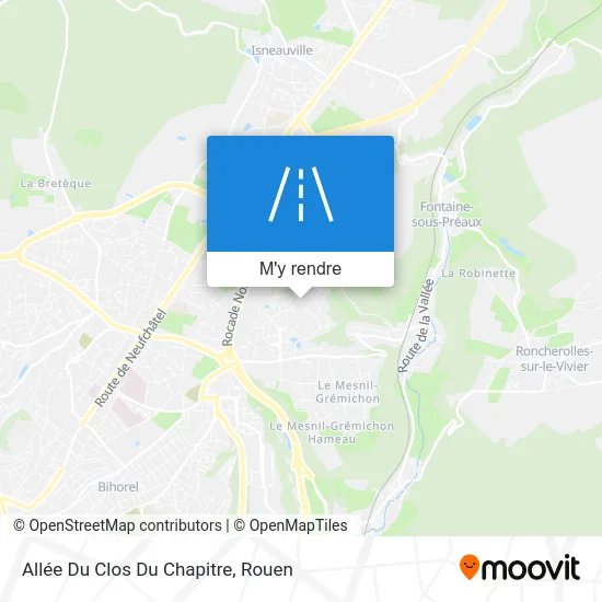 Allée Du Clos Du Chapitre plan