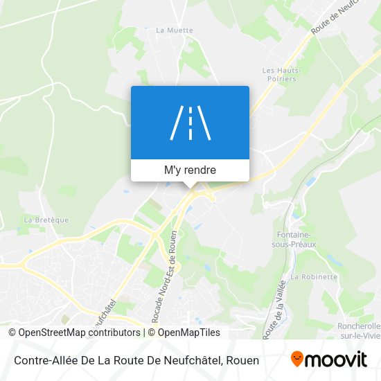 Contre-Allée De La Route De Neufchâtel plan