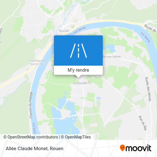 Allée Claude Monet plan