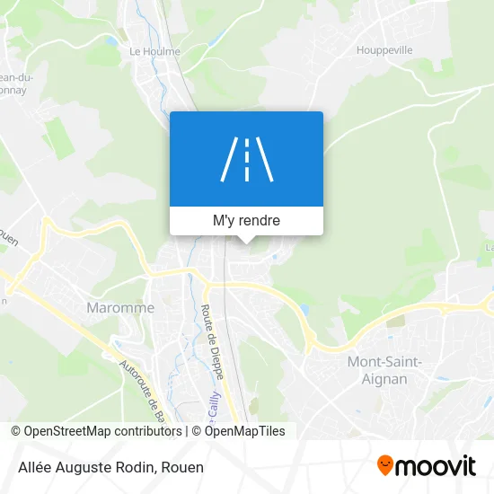 Allée Auguste Rodin plan