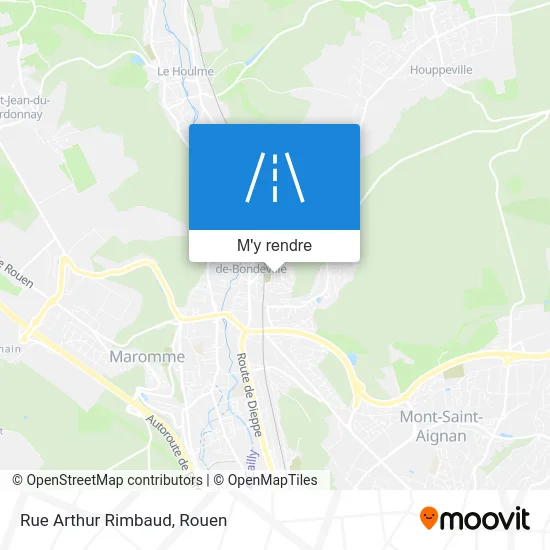 Rue Arthur Rimbaud plan