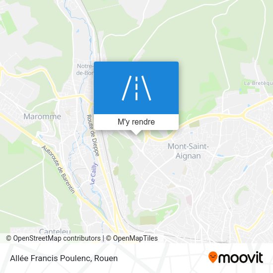 Allée Francis Poulenc plan