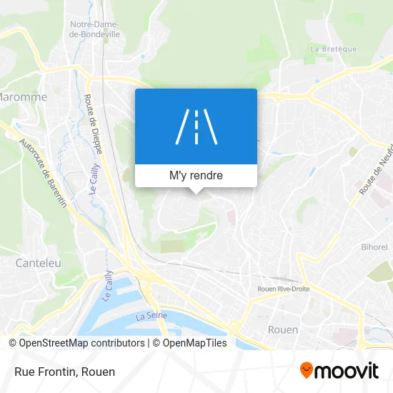 Rue Frontin plan