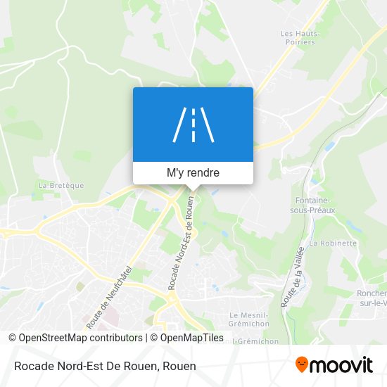 Rocade Nord-Est De Rouen plan