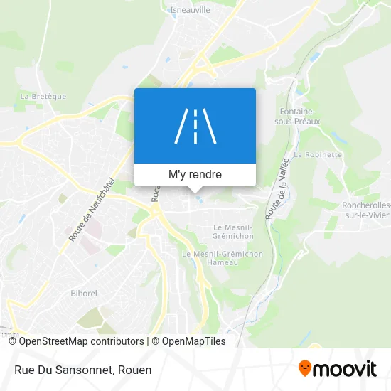 Rue Du Sansonnet plan