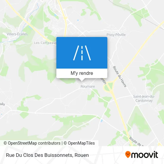 Rue Du Clos Des Buissonnets plan
