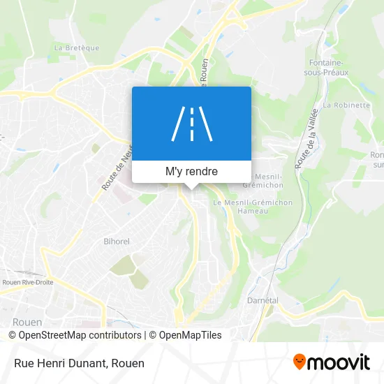 Rue Henri Dunant plan