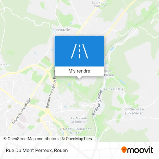 Rue Du Mont Perreux plan