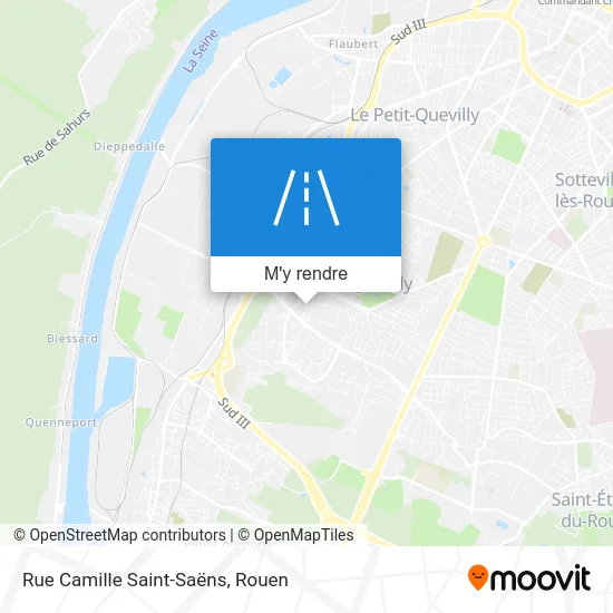 Rue Camille Saint-Saëns plan