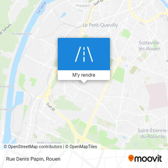 Rue Denis Papin plan