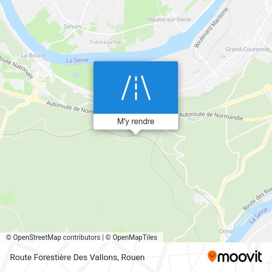 Route Forestière Des Vallons plan