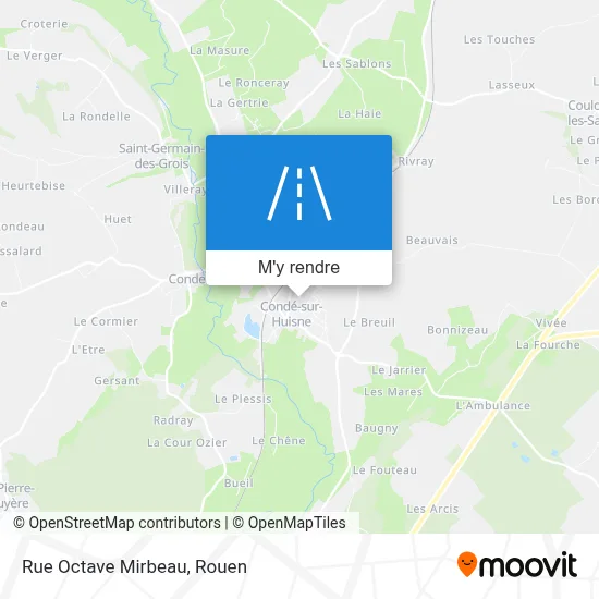 Rue Octave Mirbeau plan