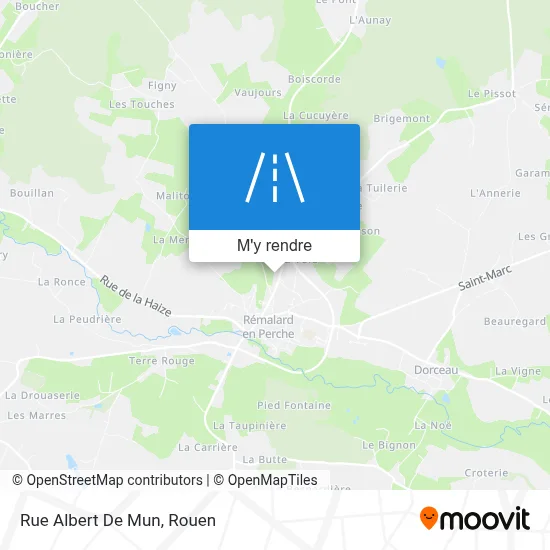 Rue Albert De Mun plan