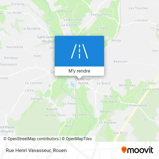 Rue Henri Vavasseur plan
