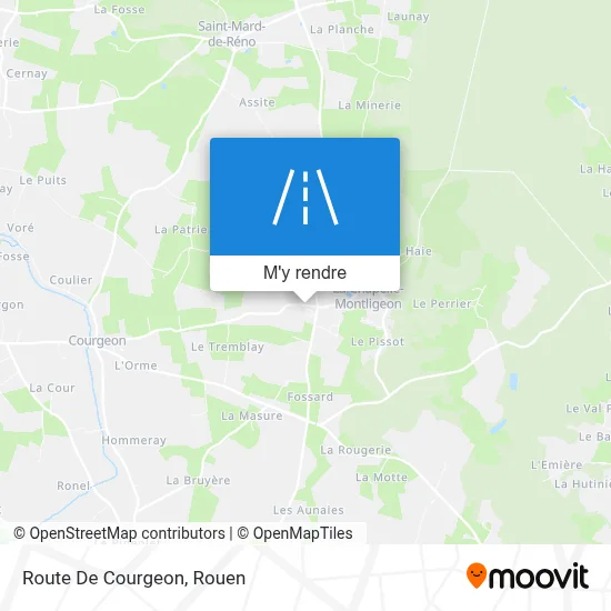 Route De Courgeon plan