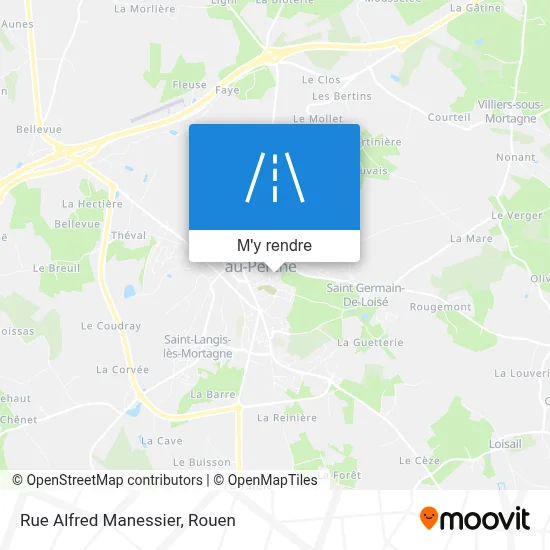 Rue Alfred Manessier plan