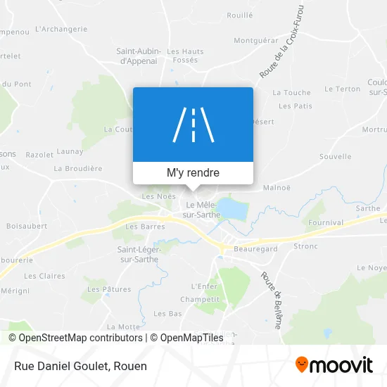 Rue Daniel Goulet plan