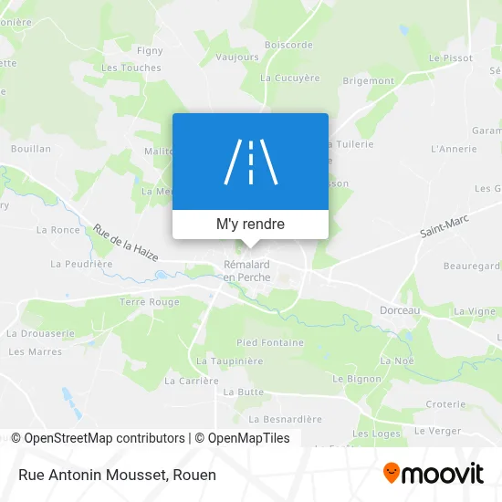 Rue Antonin Mousset plan
