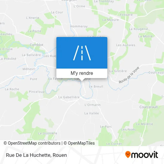Rue De La Huchette plan