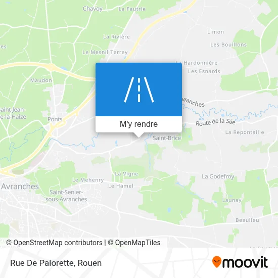 Rue De Palorette plan