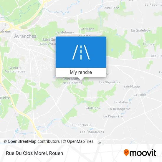 Rue Du Clos Morel plan