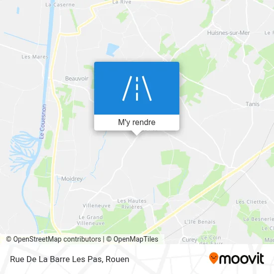 Rue De La Barre Les Pas plan