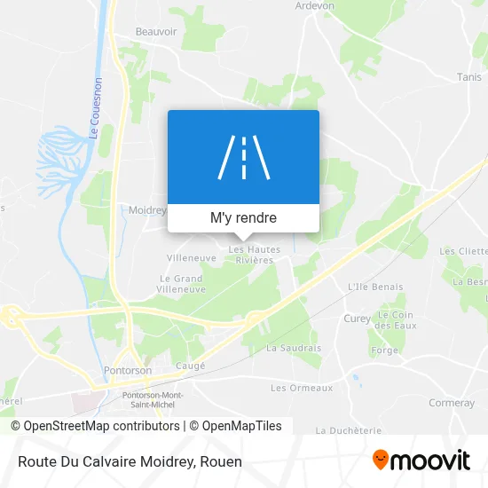 Route Du Calvaire Moidrey plan