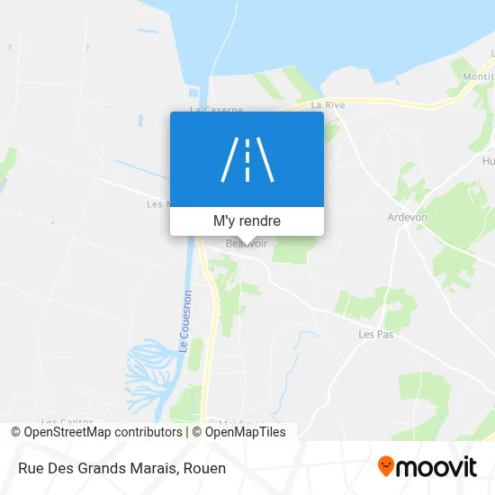 Rue Des Grands Marais plan
