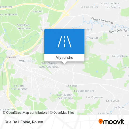 Rue De L'Epine plan