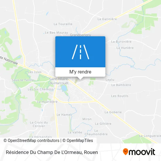 Résidence Du Champ De L'Ormeau plan