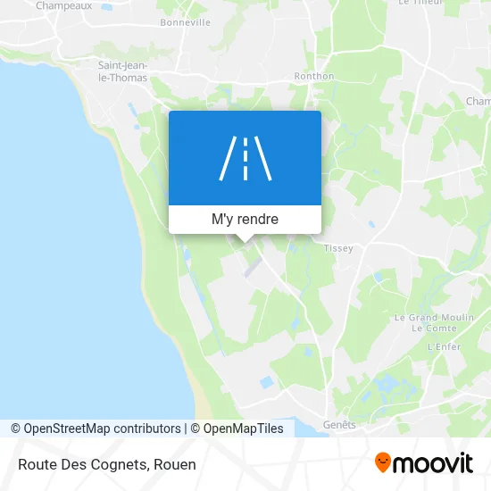 Route Des Cognets plan