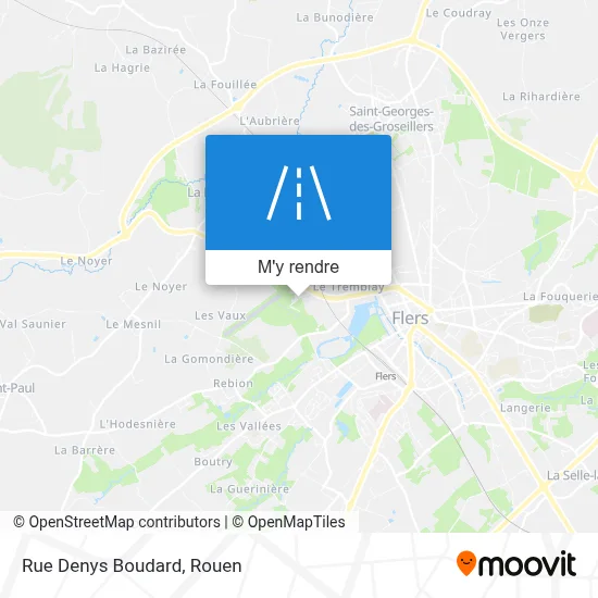 Rue Denys Boudard plan