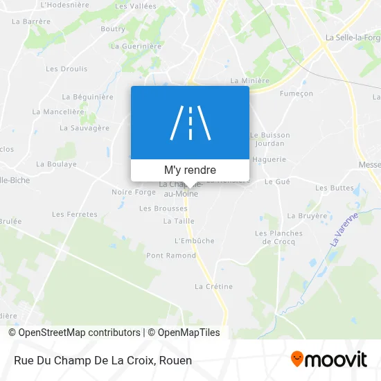 Rue Du Champ De La Croix plan
