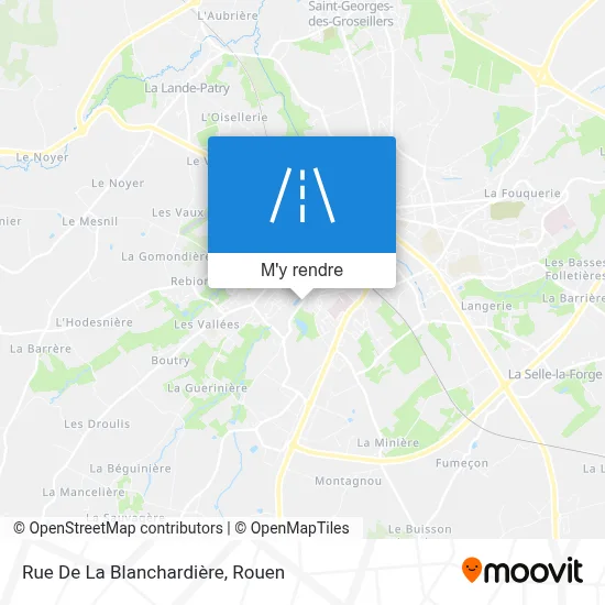 Rue De La Blanchardière plan