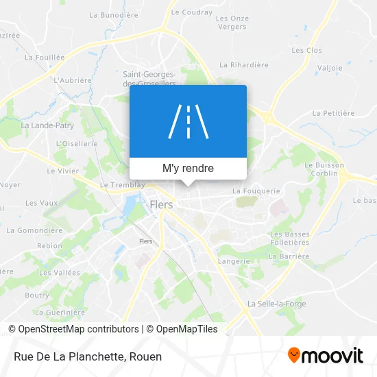Rue De La Planchette plan