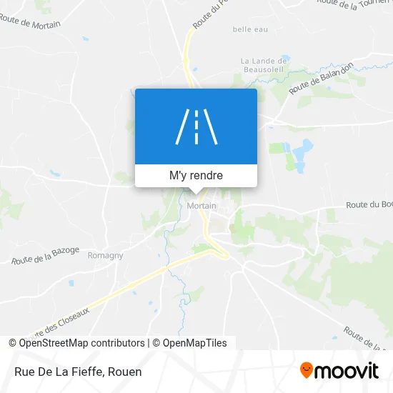 Rue De La Fieffe plan