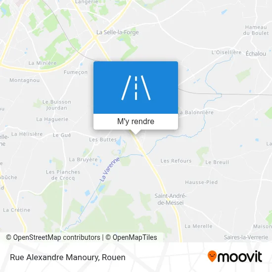 Rue Alexandre Manoury plan