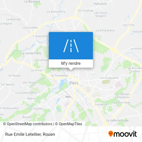 Rue Emile Letellier plan