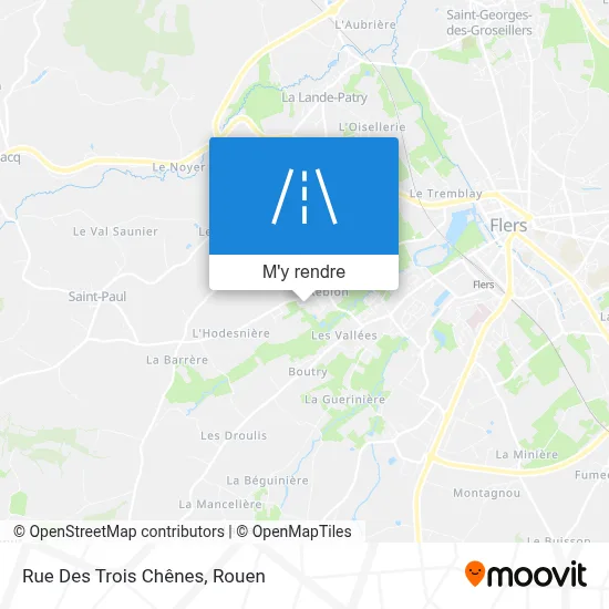 Rue Des Trois Chênes plan