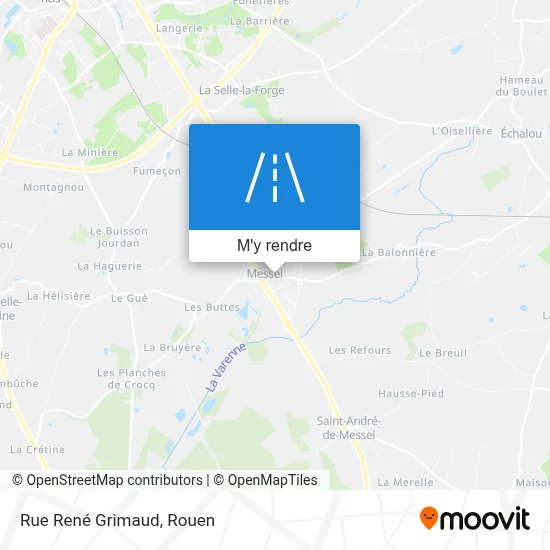 Rue René Grimaud plan