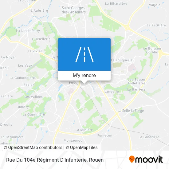 Rue Du 104e Régiment D'Infanterie plan