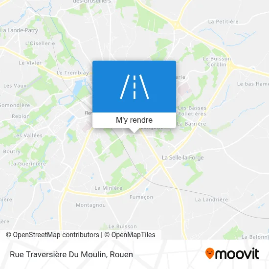 Rue Traversière Du Moulin plan