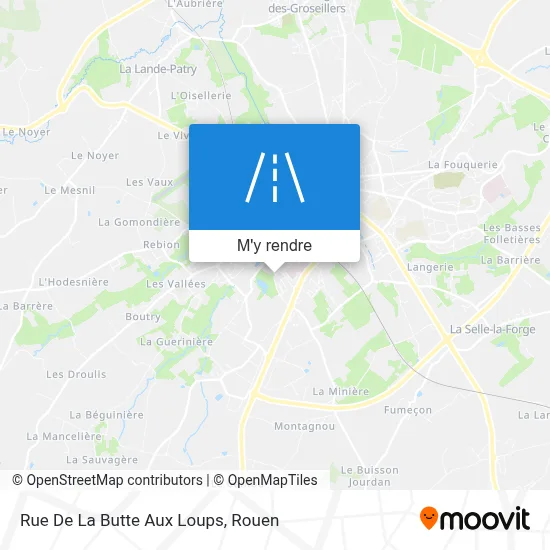 Rue De La Butte Aux Loups plan