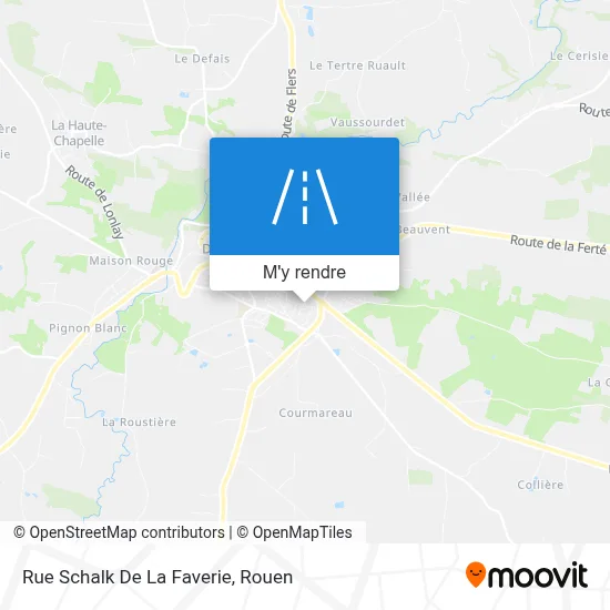 Rue Schalk De La Faverie plan