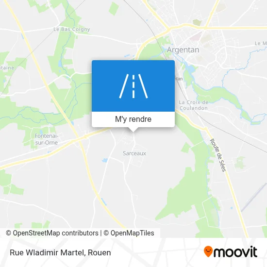 Rue Wladimir Martel plan
